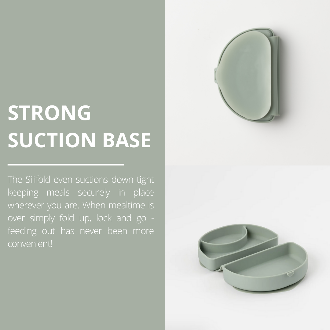 Silifold Foldable Suction Base Plate Sage Green