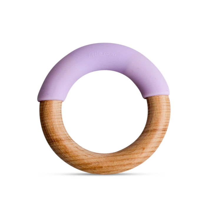 Little Rawr Wood + Silicone Simple Ring- Purple - Sohii India