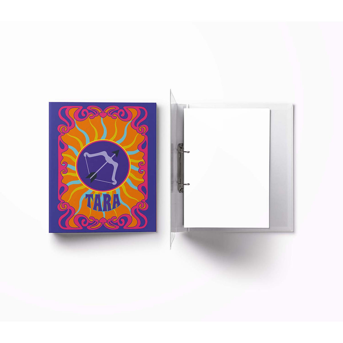 Zodiac A4 Vertical Clip Binder File For Girls