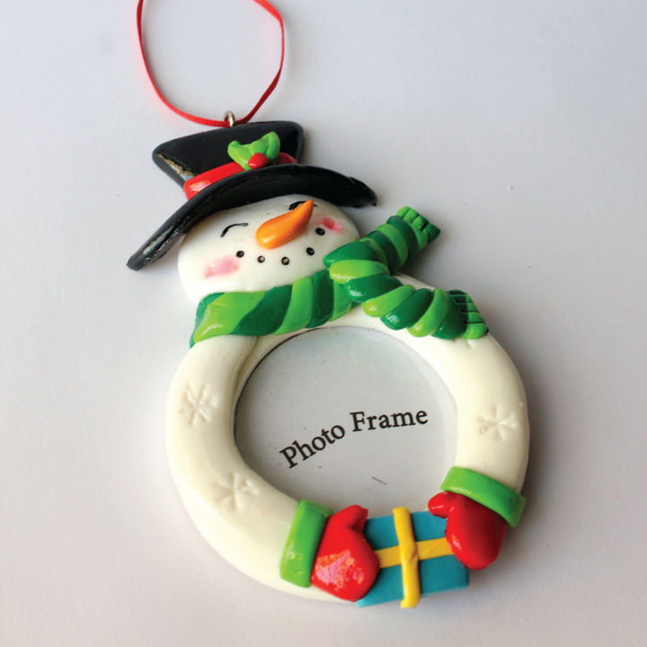 Snowman Photo Ornament
