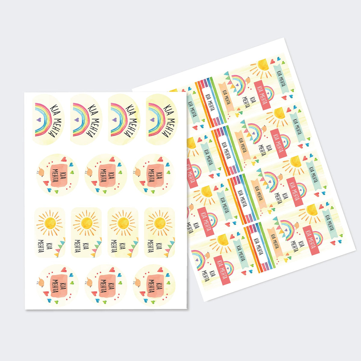 Sticker Sheet - Set of 2 (Themes Available)