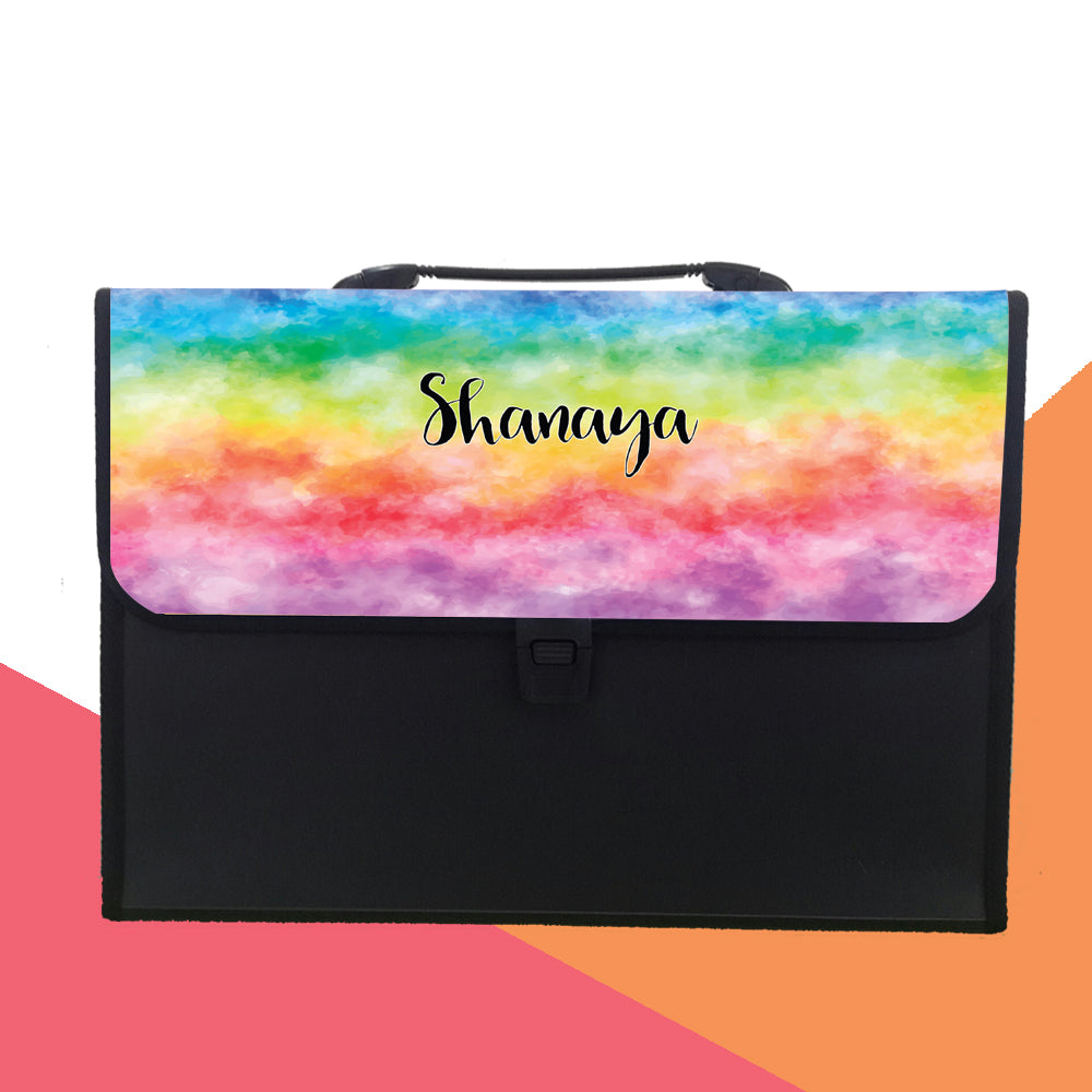 Personalised Folder - Tie And Dye