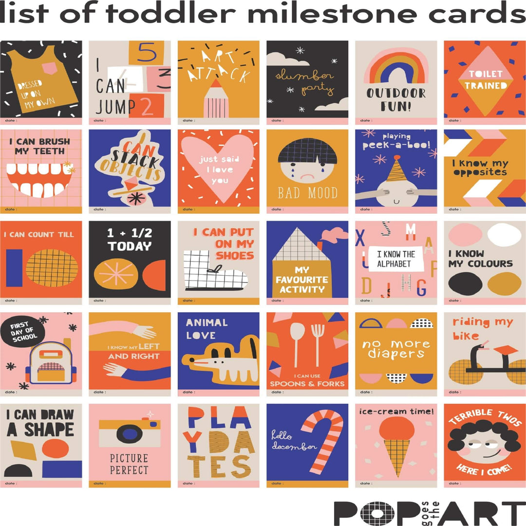 Milestone Cards | Toddler (box of 30 cards)