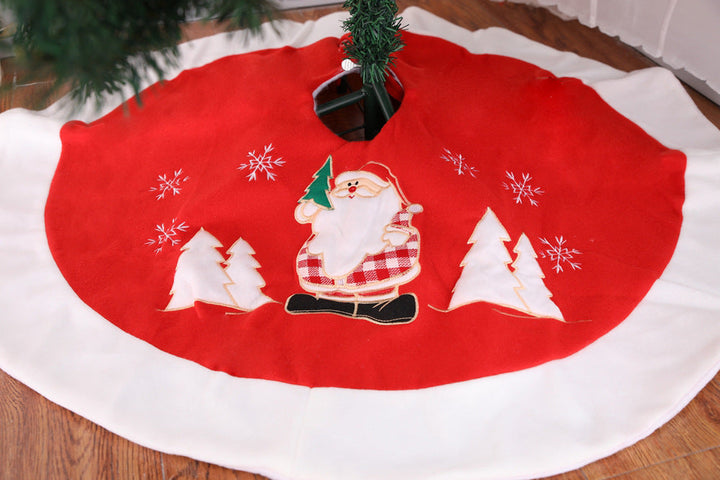 Babble Wrap 35" Tree Skirt- Happy Santa