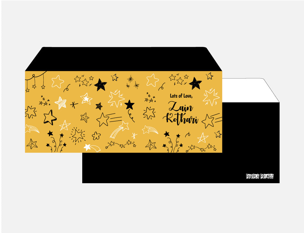 Personalised Envelopes - Twinkle Twinkle stars, Set of 24