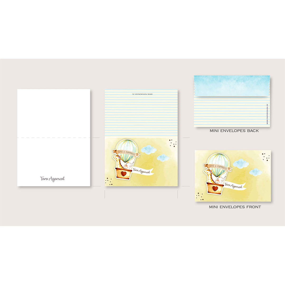 Folded-Notecards + Envelopes - Set of 25 (Themes Available)