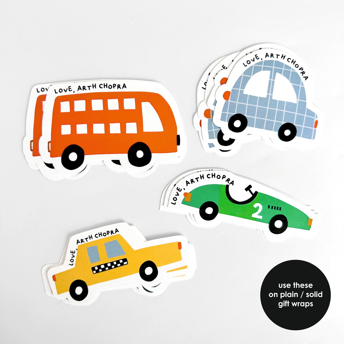 Stick On Tags | Vehicles