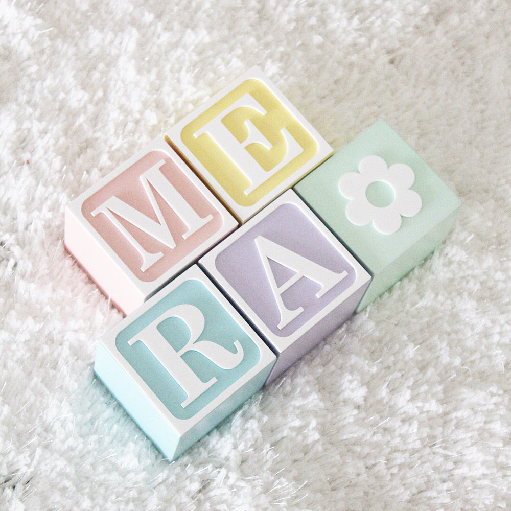 Name Blocks- Vintage