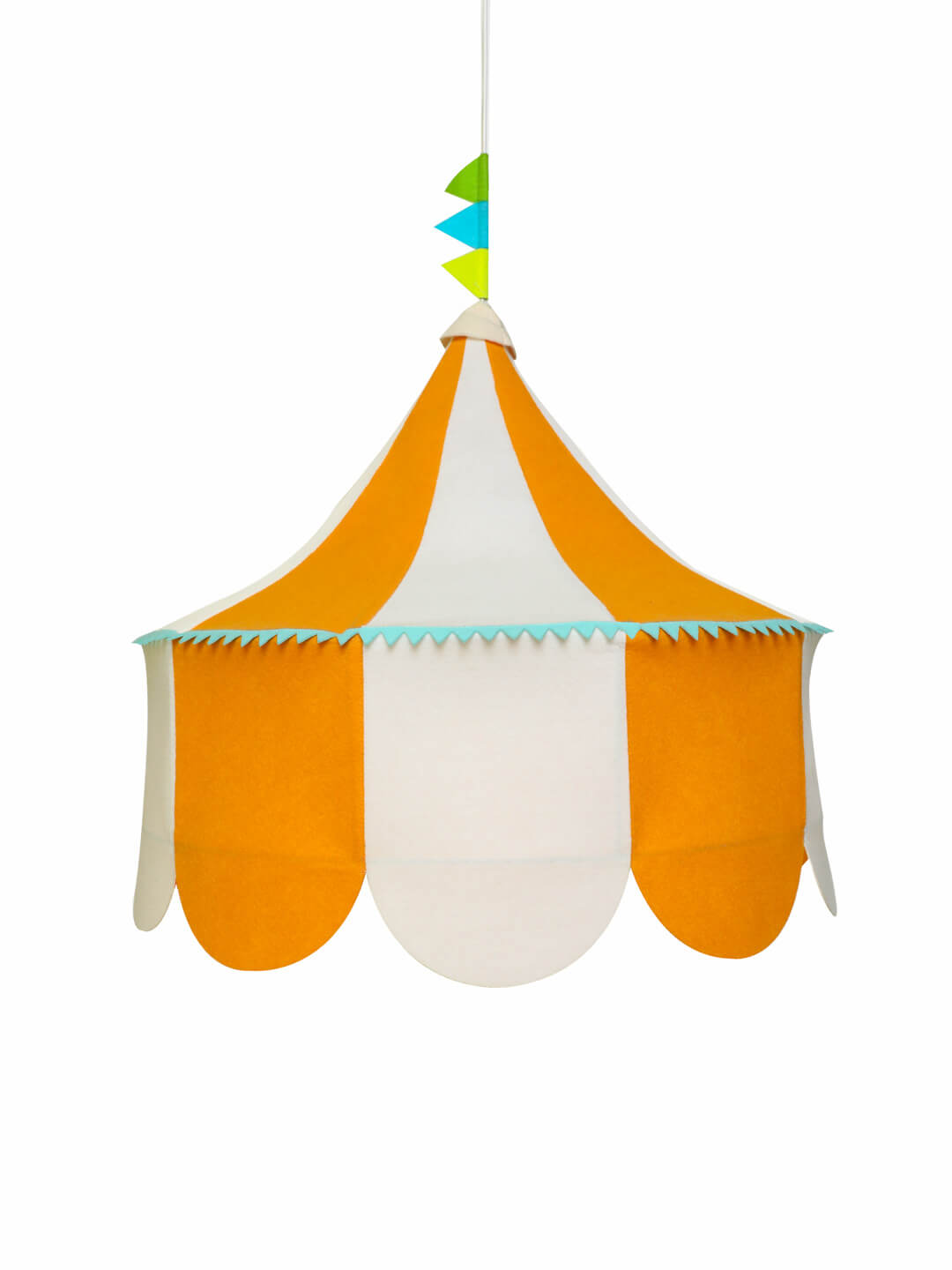 Yellow Carnival hanging lamp