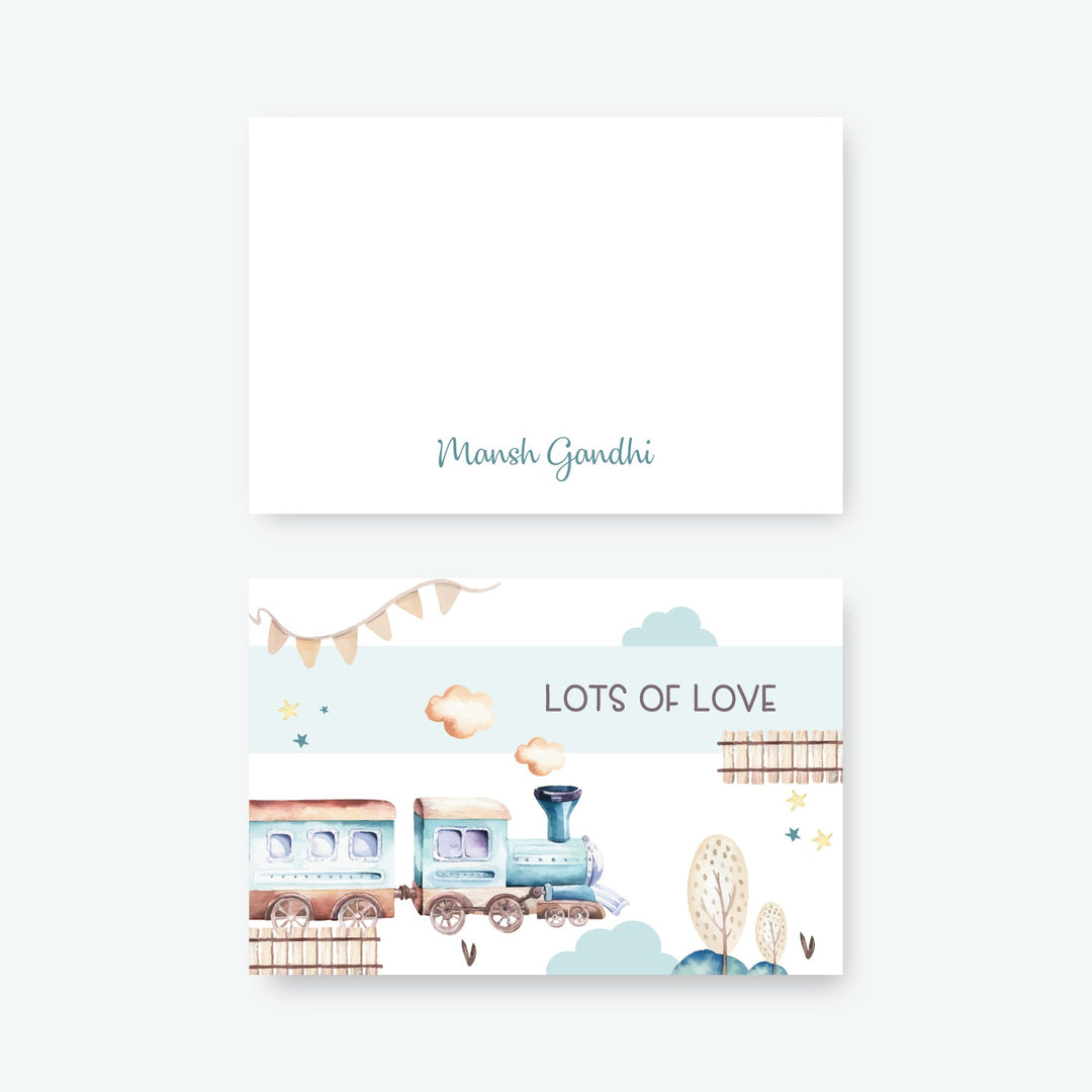 Folded-Notecards + Envelopes - Set of 25 (Themes Available)