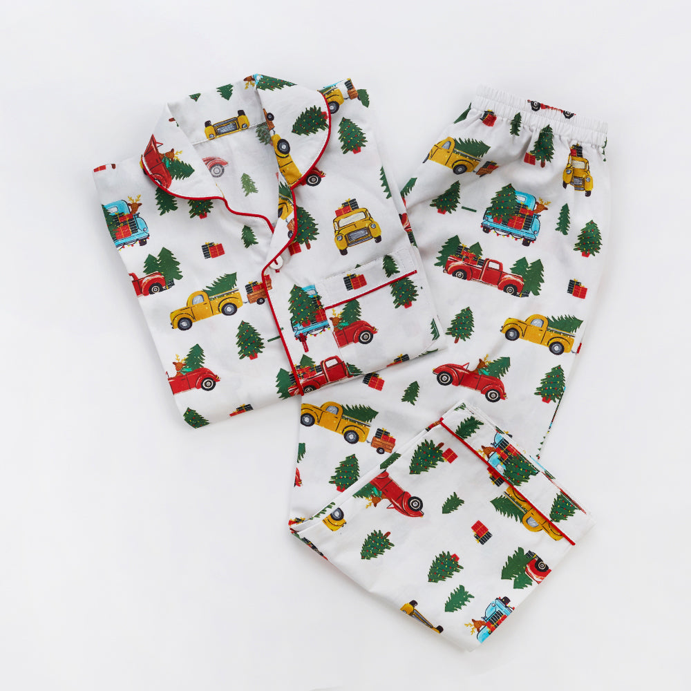 Christmas Trucks Men Pajama Set
