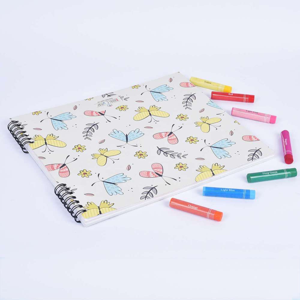 Doodle Book With Personalized Crayons - Butterfly