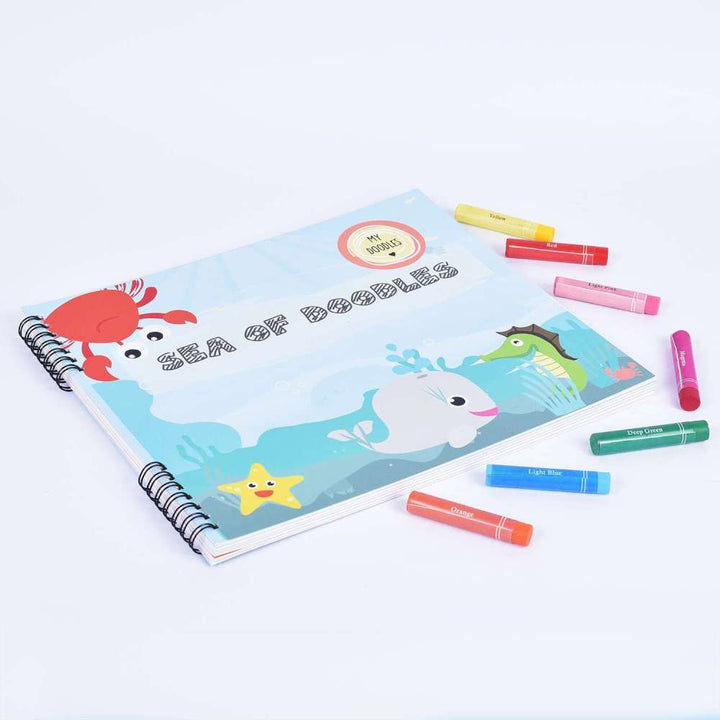 Doodle Book With Personalized Crayons - Underwater