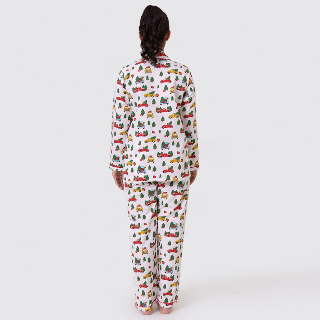 Christmas Trucks Women Pajama Set