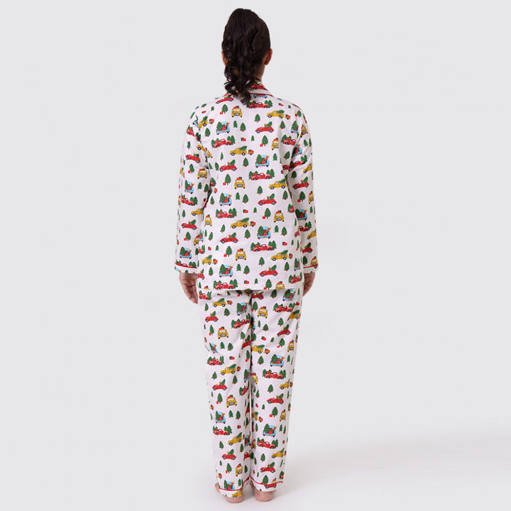 Christmas Trucks Women Pajama Set