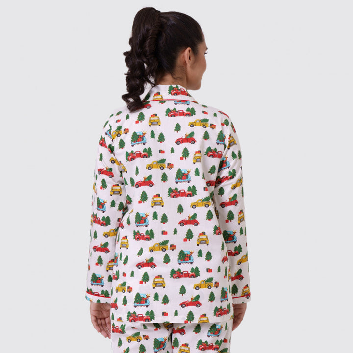 Christmas Trucks Women Pajama Set
