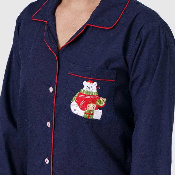 Happy Polar Bear Women Pajama Set