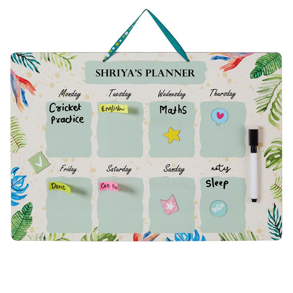 Magnetic Planner - Happy Leaves