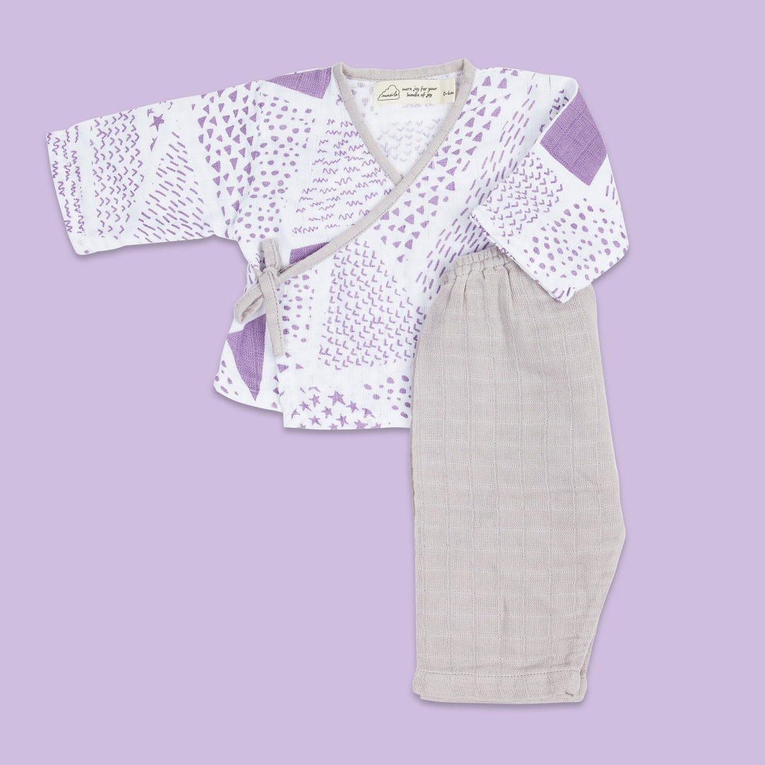 Organic Muslin Kimono Lounge Set